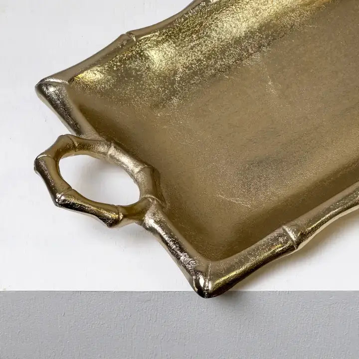 Gold Tray With Handles  SKU - 71745 lg