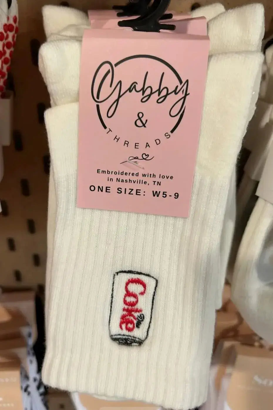 Diet Coke Grip Socks