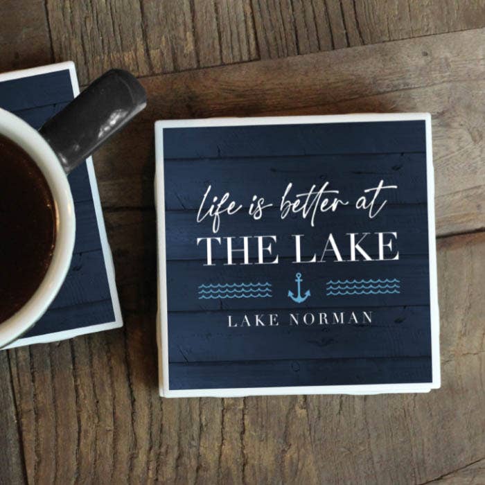 Life Is Better at the Lake - Lake Stevens Custom Coasters