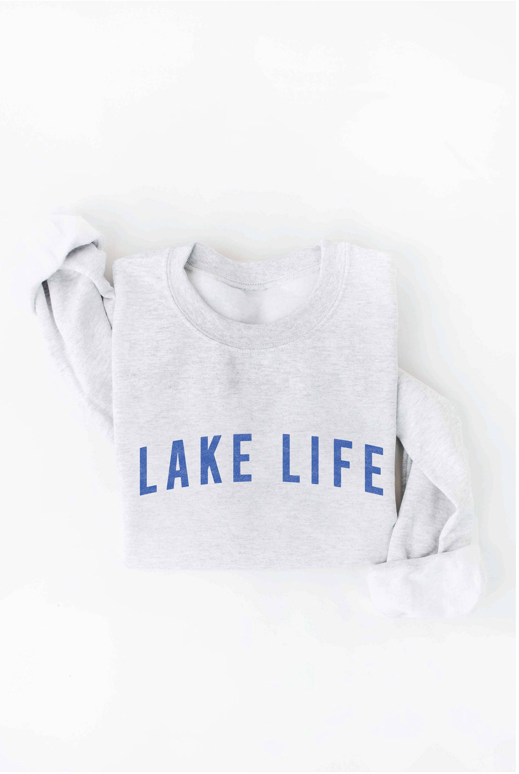 LAKE LIFE Graphic Sweatshirt: HEATHER DUST