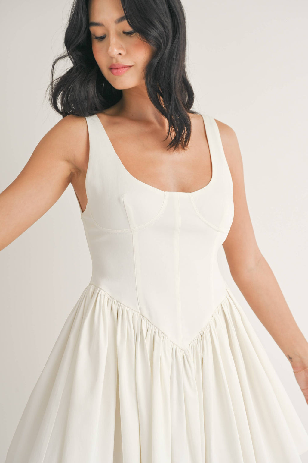 Corset Flare Mini Dress