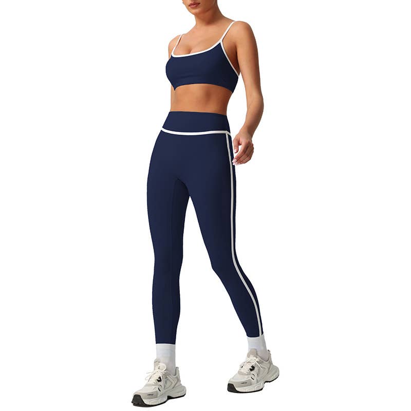 Built-In Pads Bra&High-Waisted Leggings 2-Piece Acctive set