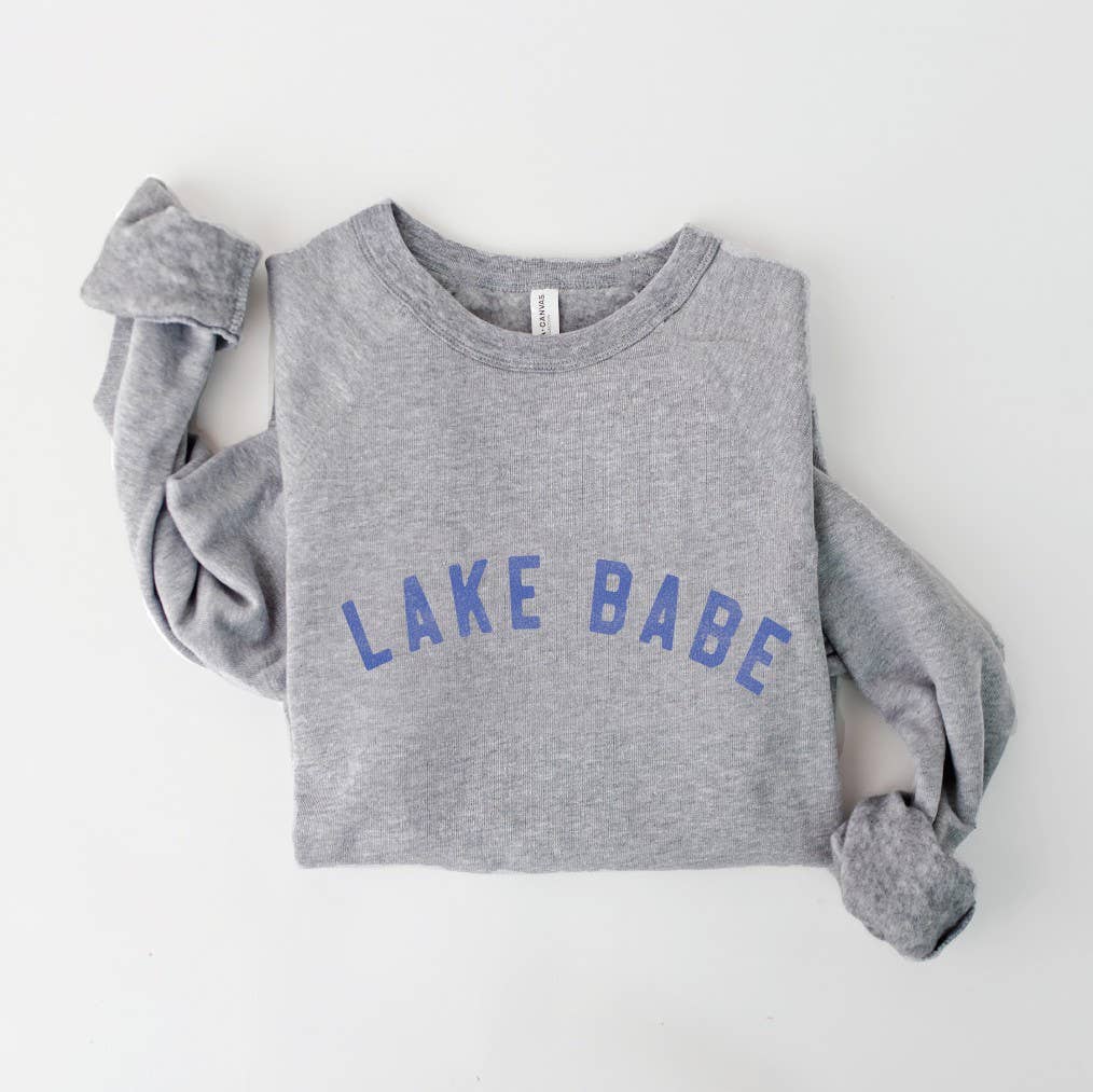 LAKE BABE Graphic Sweatshirt: TAN