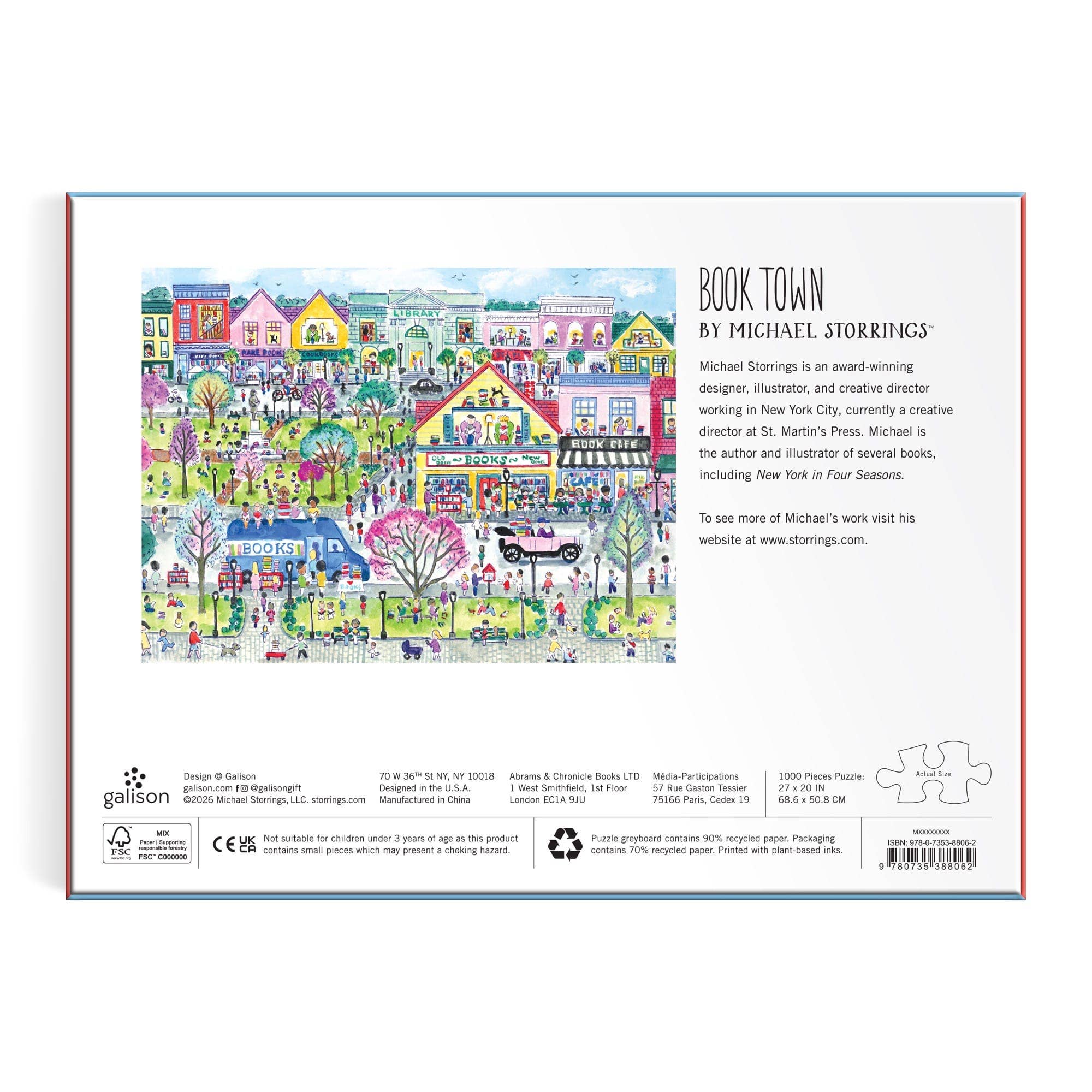 Michael Storrings Book Town 1000 Piece Puzzle