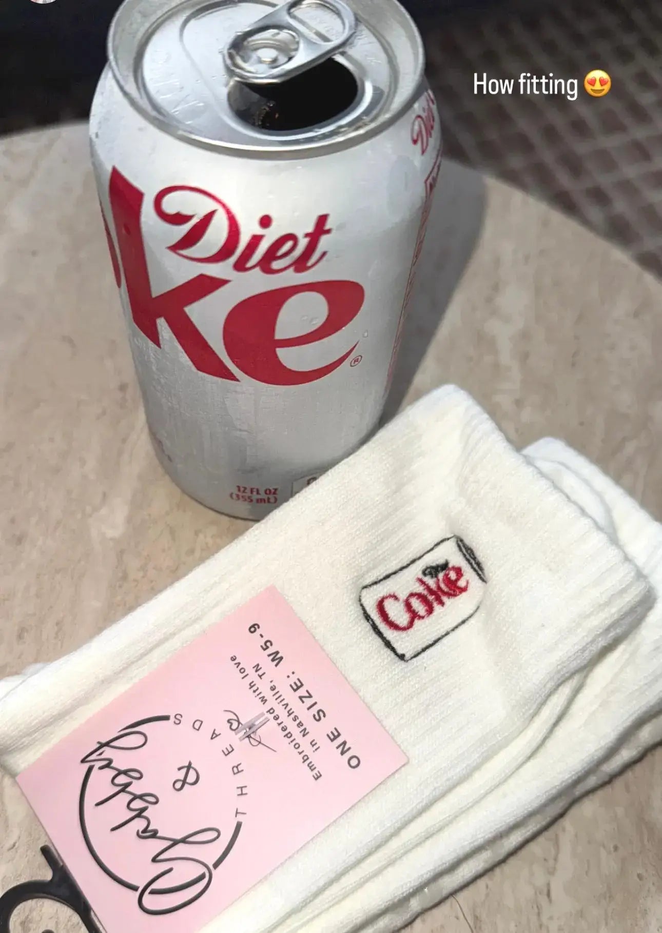 Diet Coke Grip Socks