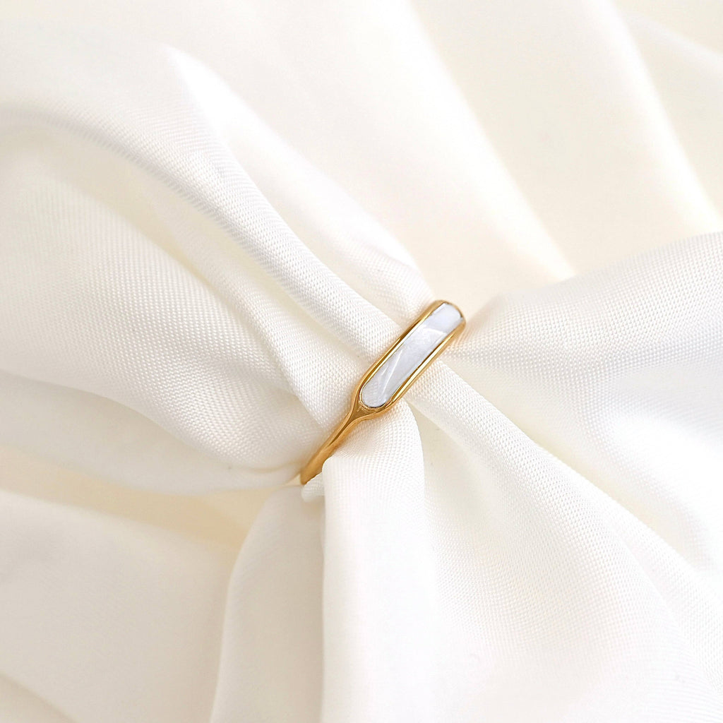 Dainty Mother of Pearl Ring