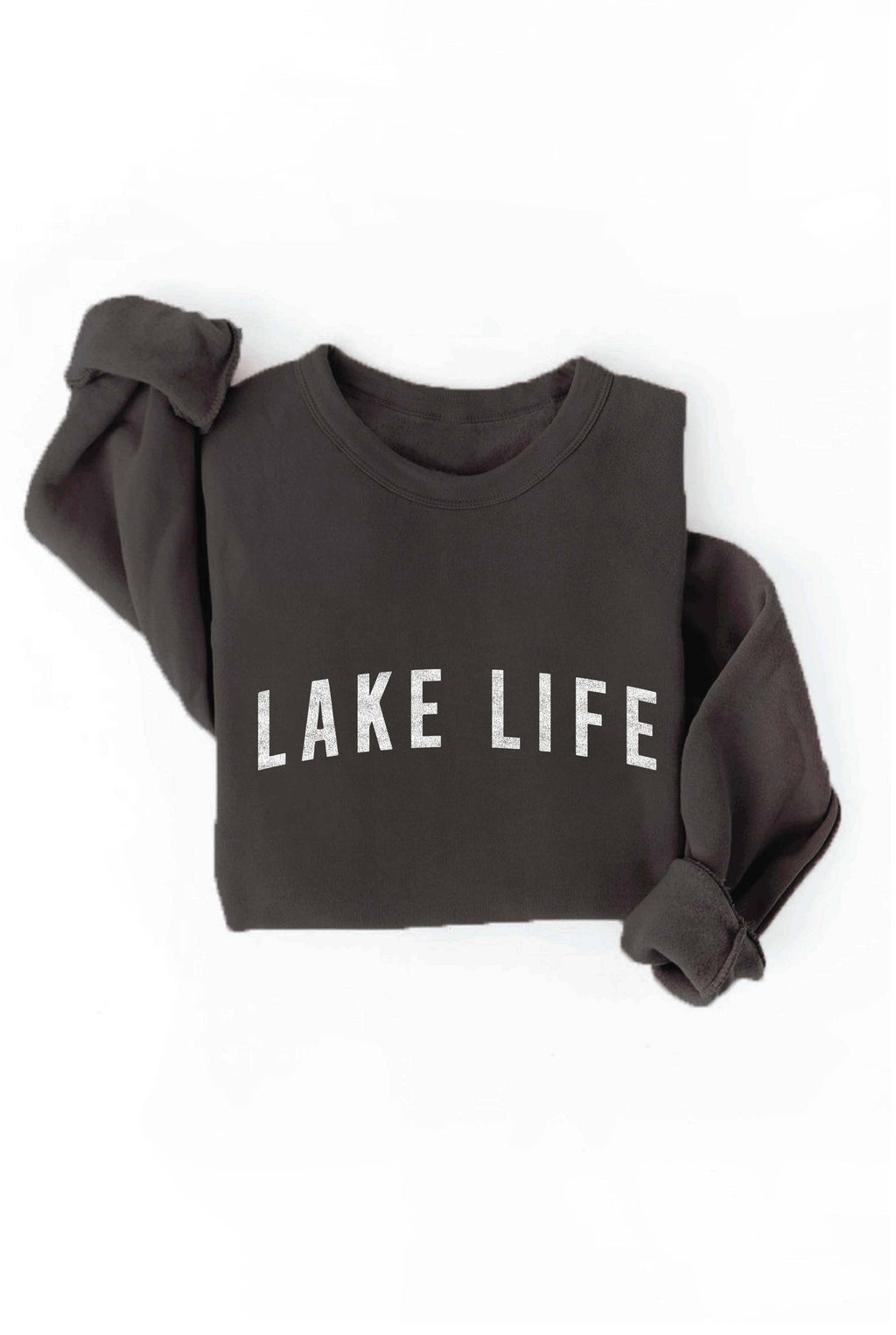 LAKE LIFE Graphic Sweatshirt: HEATHER DUST
