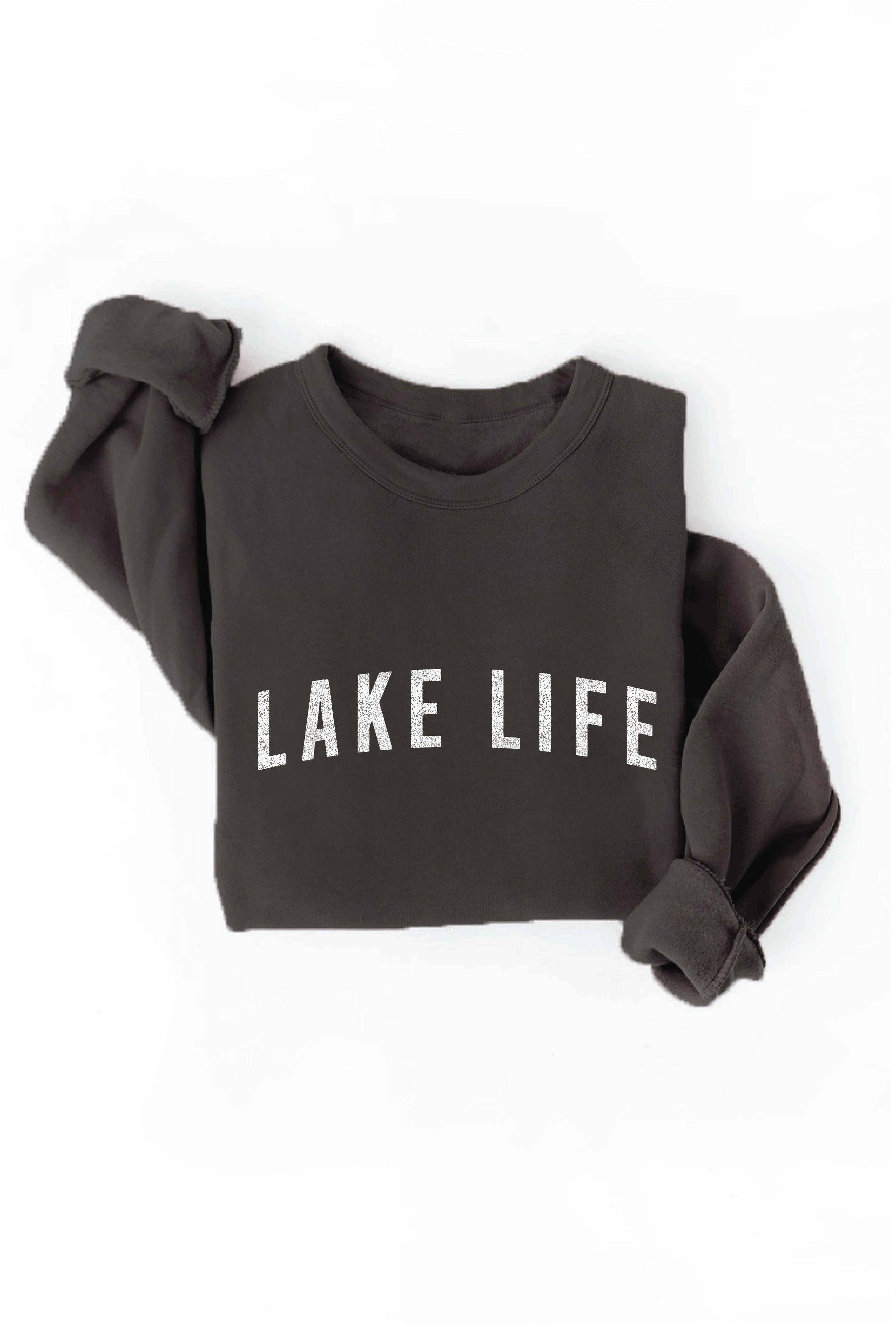 LAKE LIFE Graphic Sweatshirt: LIGHT BLUE