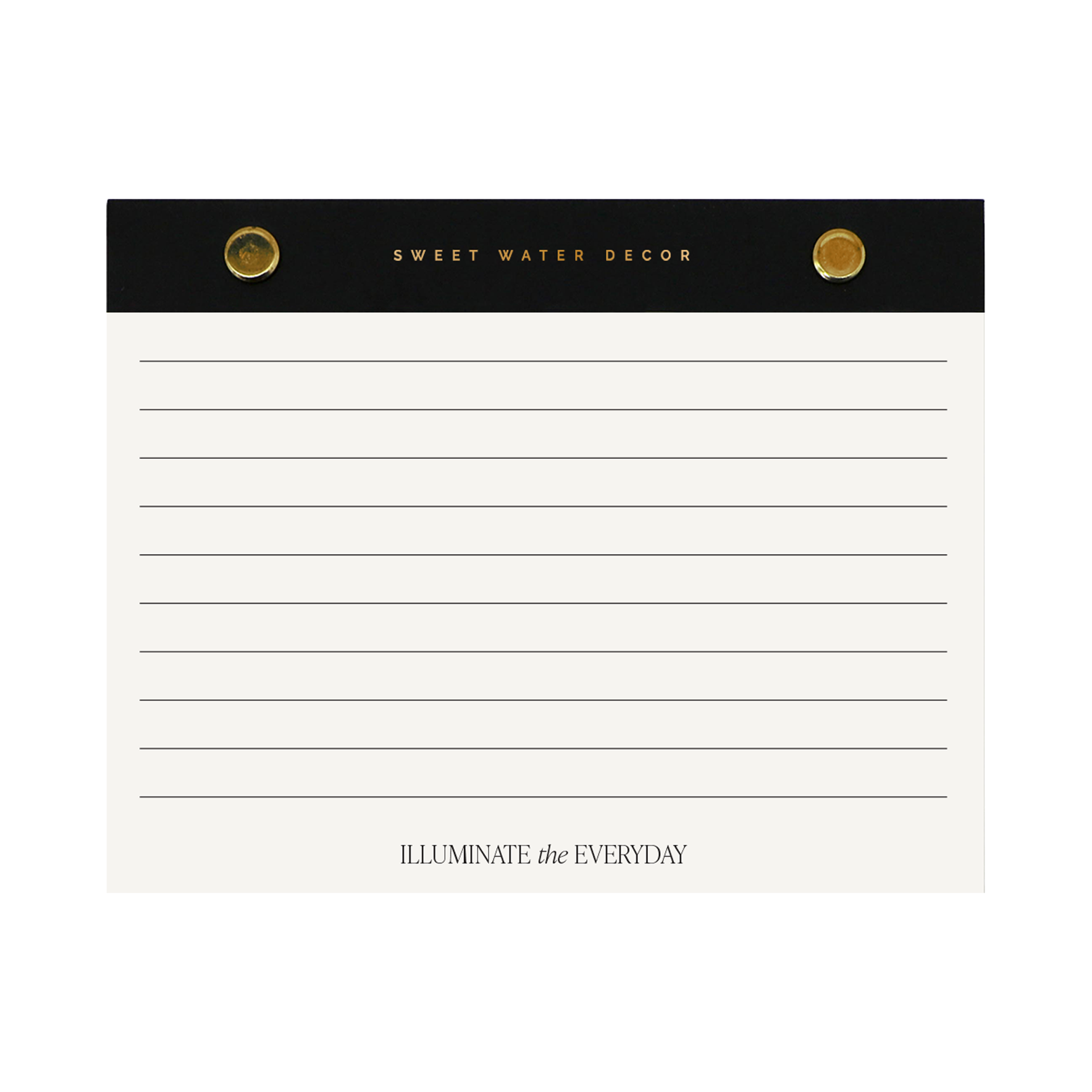 Small Gold Rivet Basic Notepad