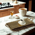 Gold Tray With Handles  SKU - 71745 lg