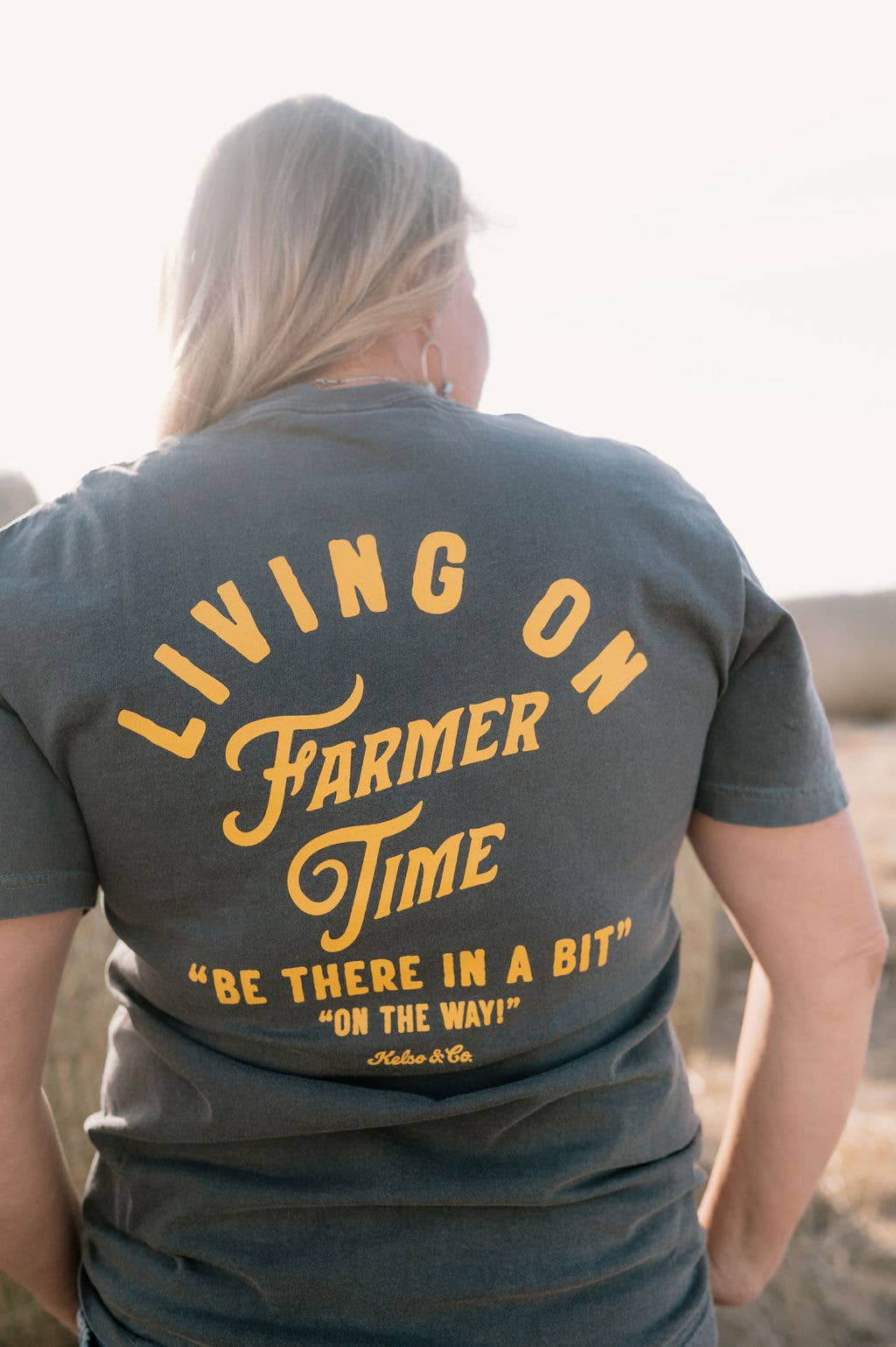 Living On Farmer Time Graphic Tee