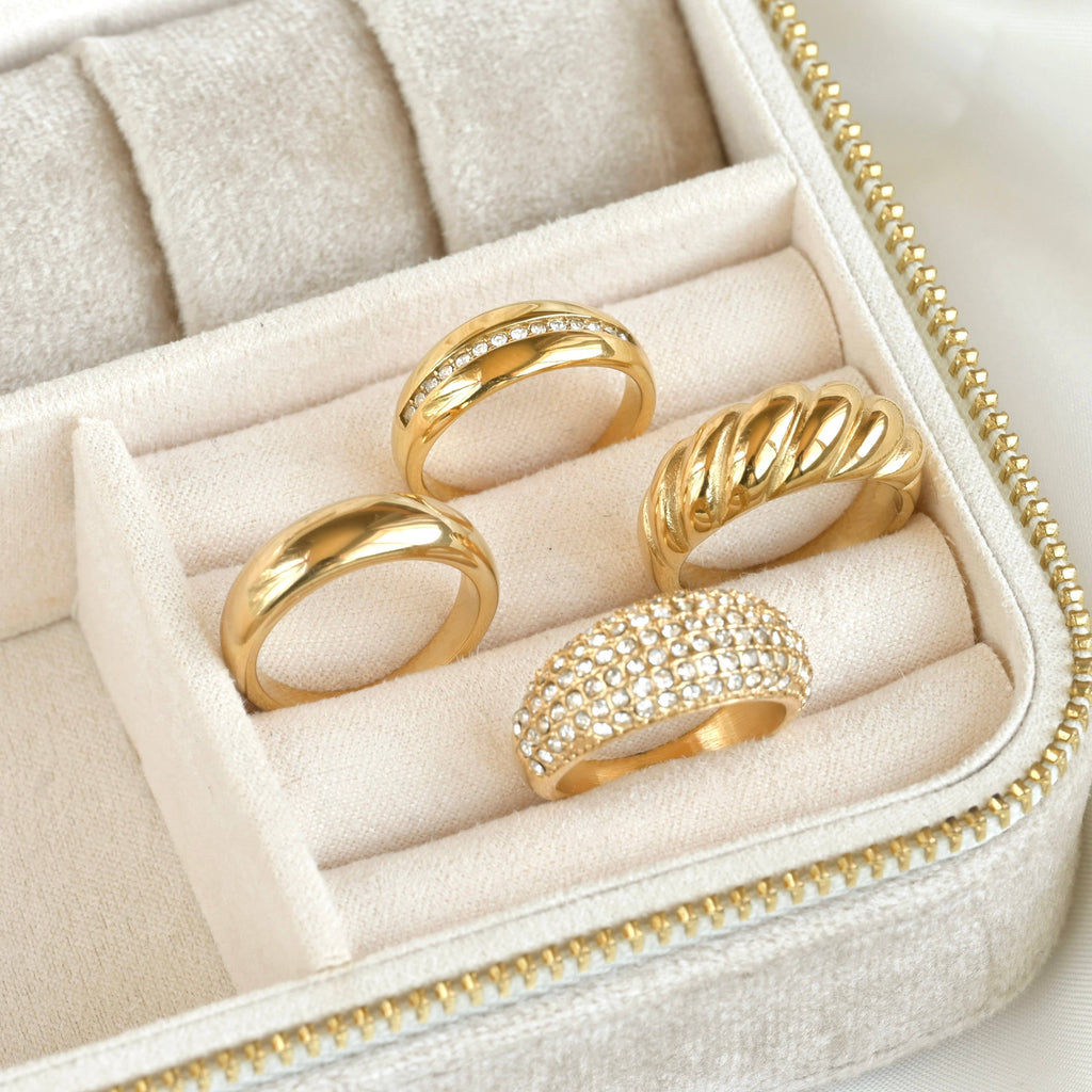 18k Gold Dome Ring