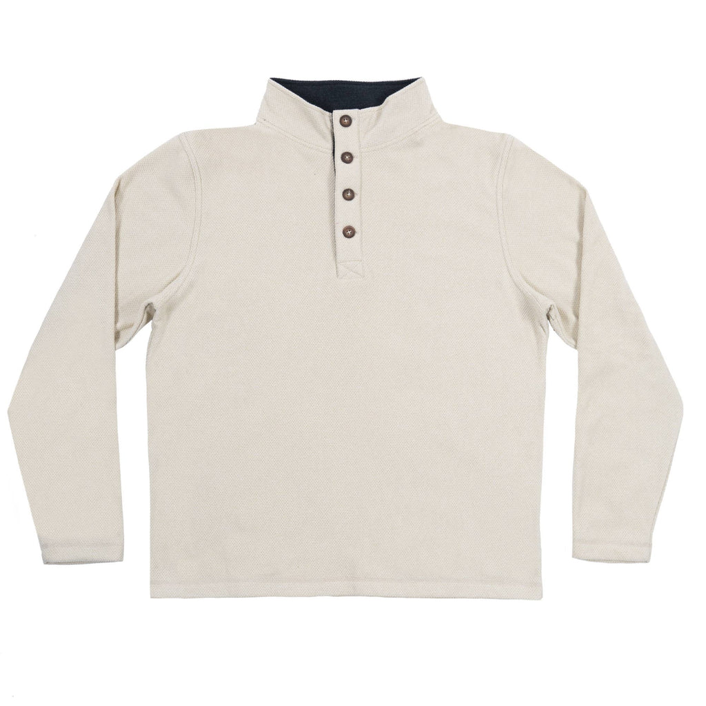 Mens Jacquard L/S Henley