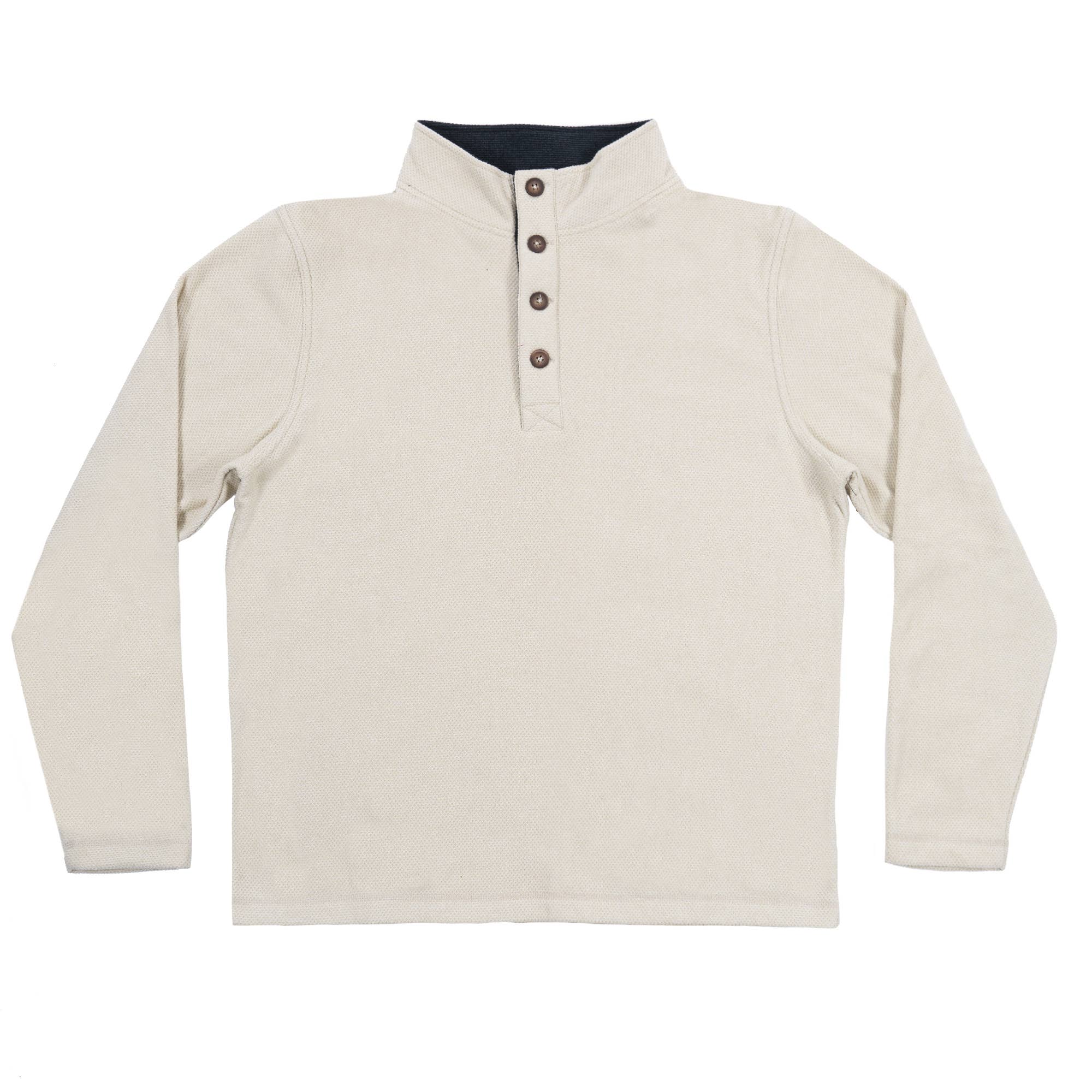 Mens Jacquard L/S Henley