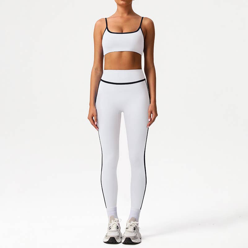 Built-In Pads Bra&High-Waisted Leggings 2-Piece Acctive set