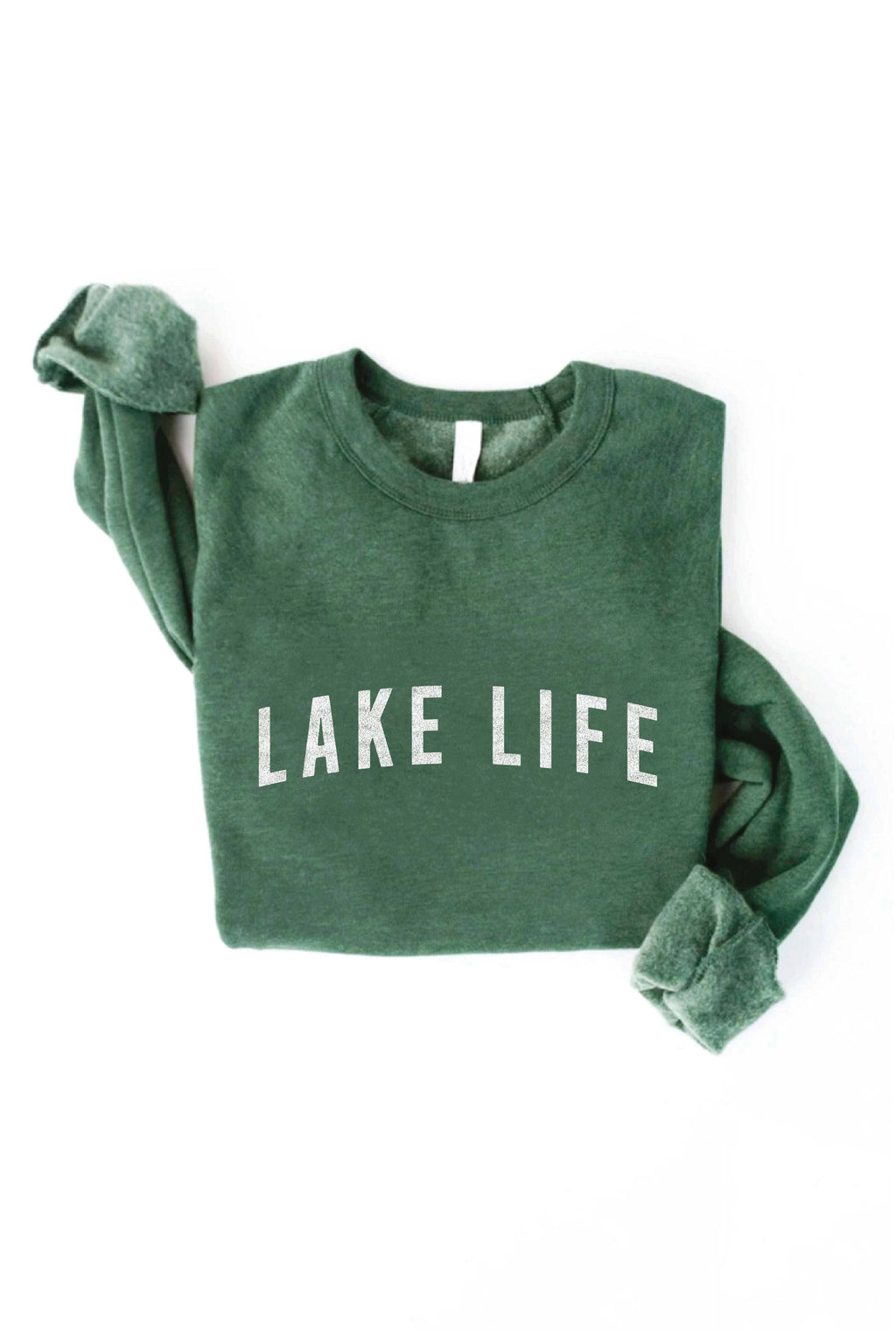 LAKE LIFE Graphic Sweatshirt: HEATHER DUST
