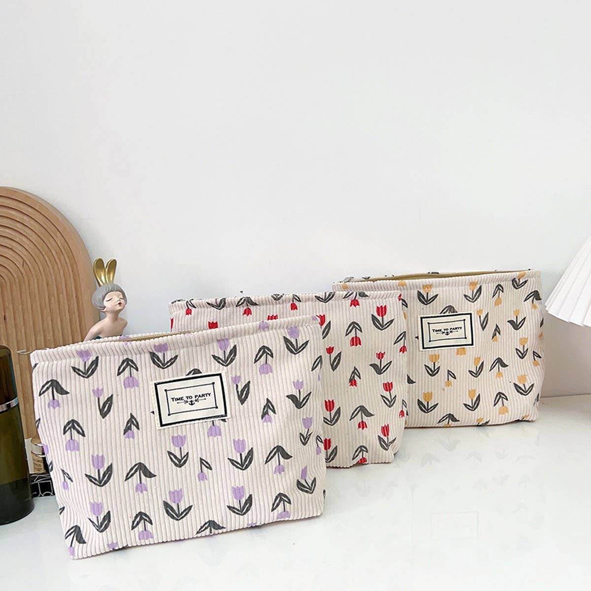 PORTABLE TRAVEL STORAGE BAG MAKEUP BAG_CWAB1223: Purple / (OS) 2