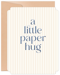 A Little Paper Hug Striped Thank You Card