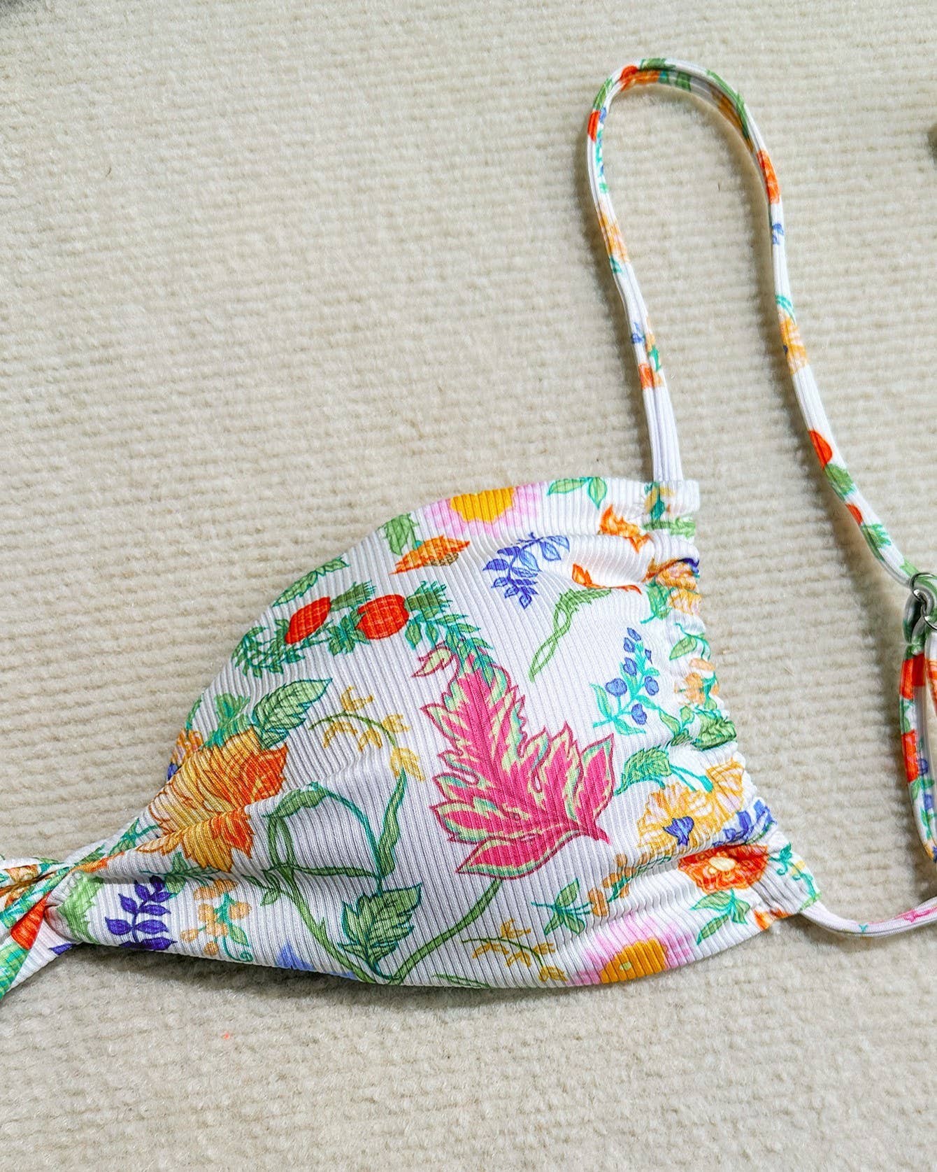 Sexy Beach Floral Print Bikini Swimsuit