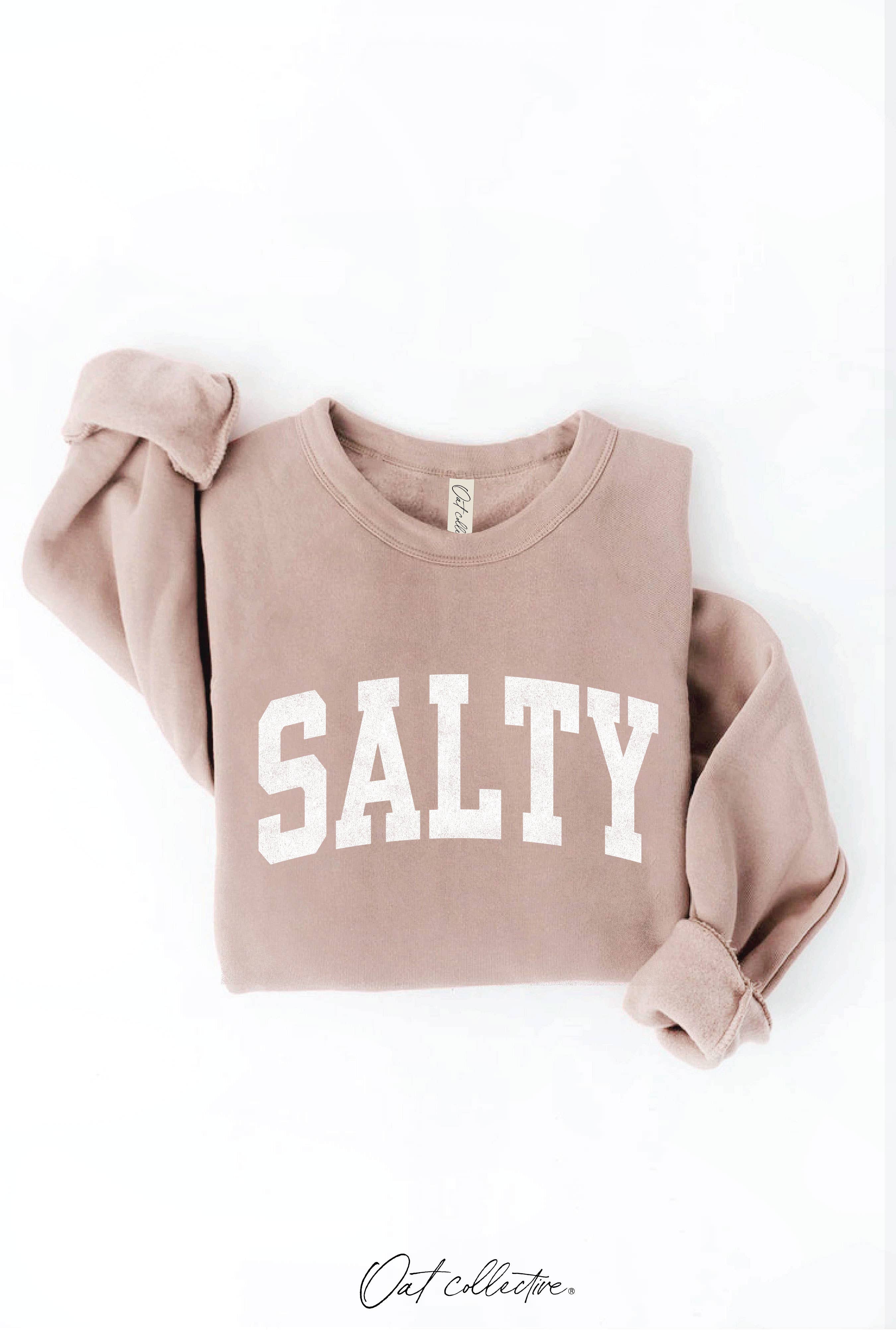 SALTY Graphic Sweatshirt: HEATHER DUST
