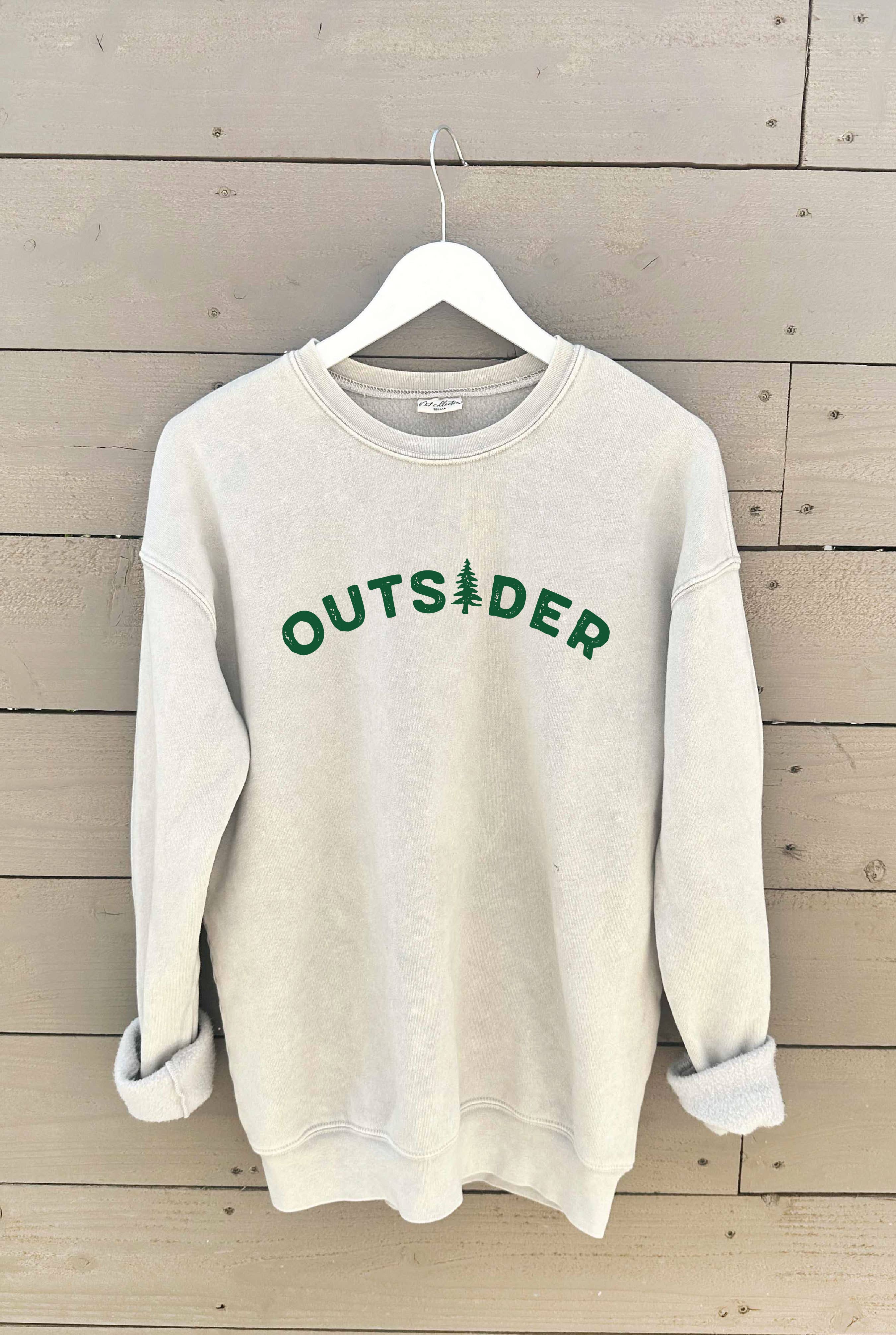 OUTSIDER Mineral Graphic Sweatshirt: DUSTY FOREST