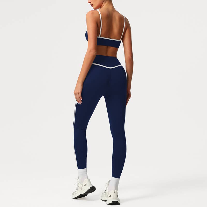 Built-In Pads Bra&High-Waisted Leggings 2-Piece Active set