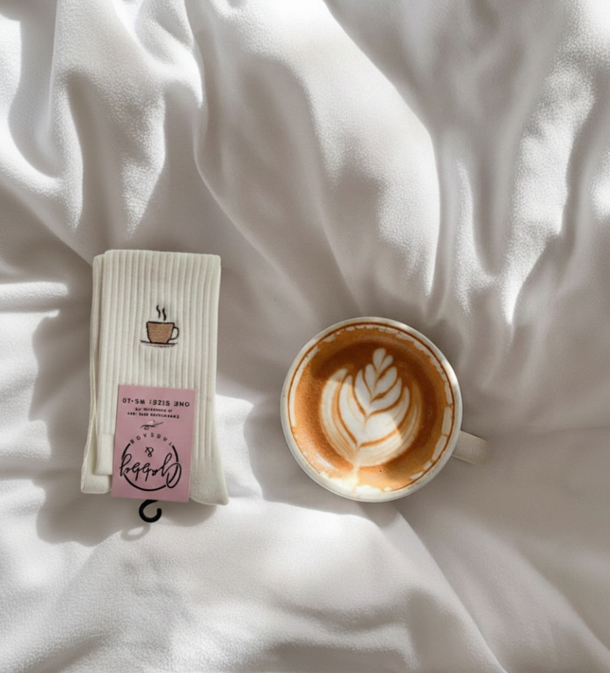 Coffee Cup Grip Socks