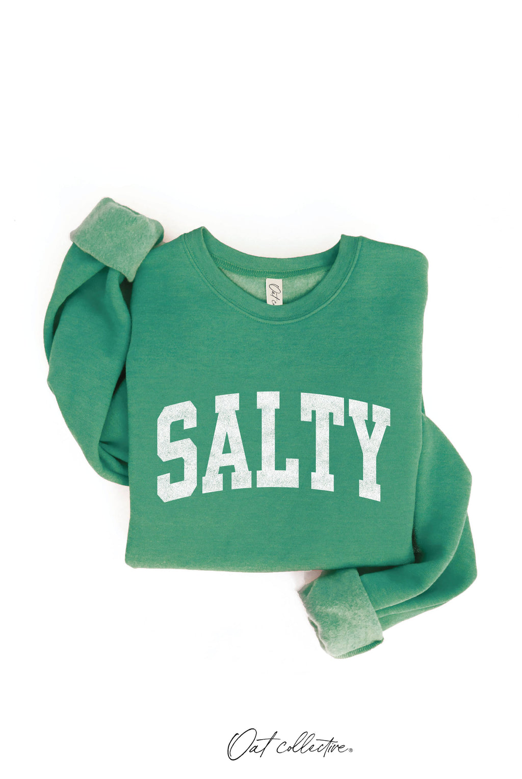 SALTY Graphic Sweatshirt: HEATHER DUST